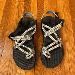 White toe strap chacos